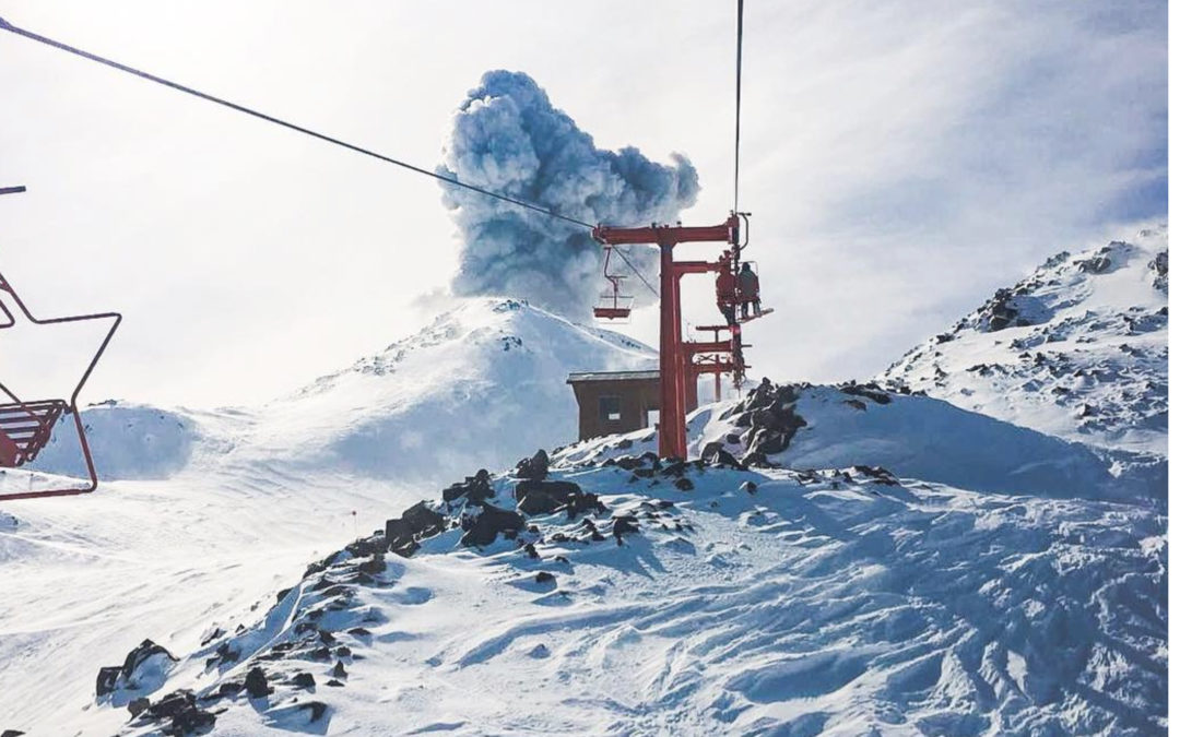 What a Blast — Skiing on a Volcano